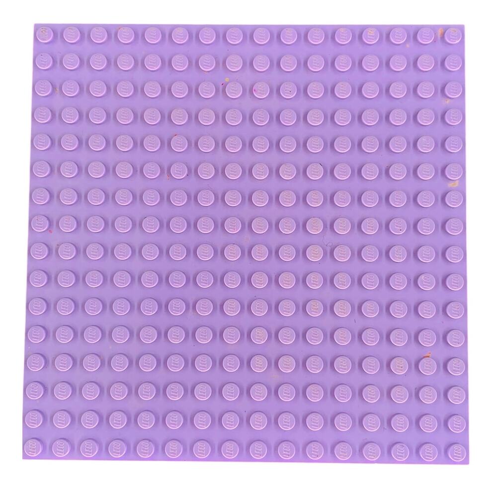 LEGO Lavender Purple 16x16 Baseplate 5x5 Building Plate Pin Board Friends City